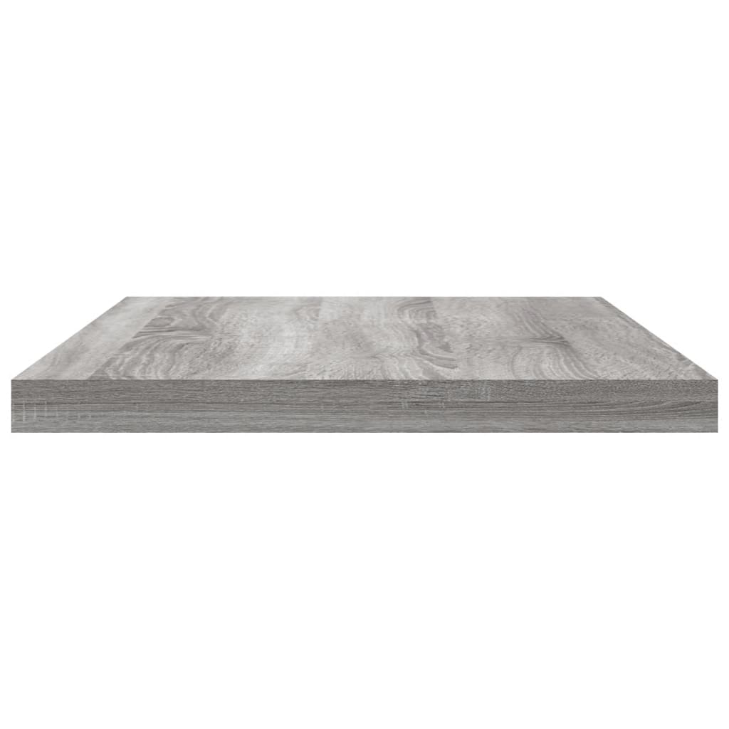 vidaXL Seinähyllyt 8 kpl harmaa Sonoma 40x20x1,5 cm tekninen puu