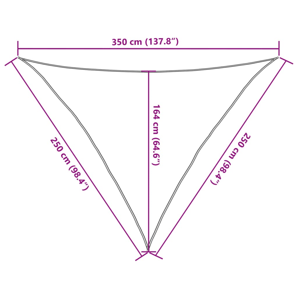 vidaXL Aurinkopurje vaaleanharmaa 2,5x2,5x3,5 m 100% Oxford polyesteri