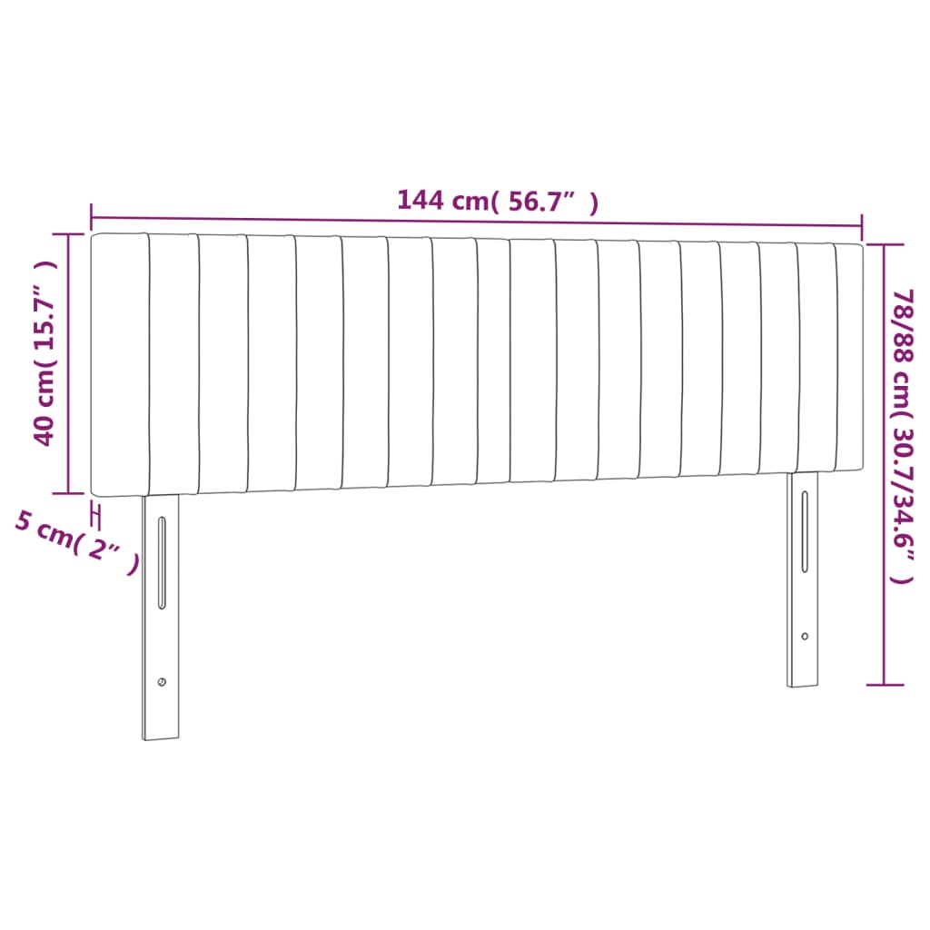 vidaXL Päätylevyt 2 kpl tummanharmaa 72x5x78/88 cm sametti