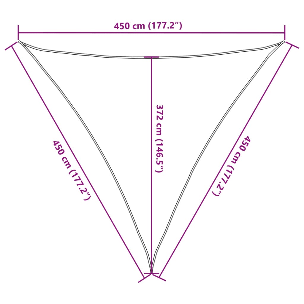 vidaXL Aurinkopurje vaaleanharmaa 4,5x4,5x4,5 m 100% Oxford polyesteri