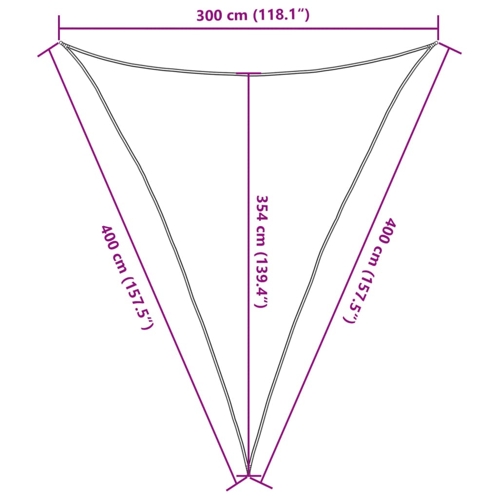 vidaXL Aurinkopurje vaaleanharmaa 3x4x4 m 100% Oxford polyesteri