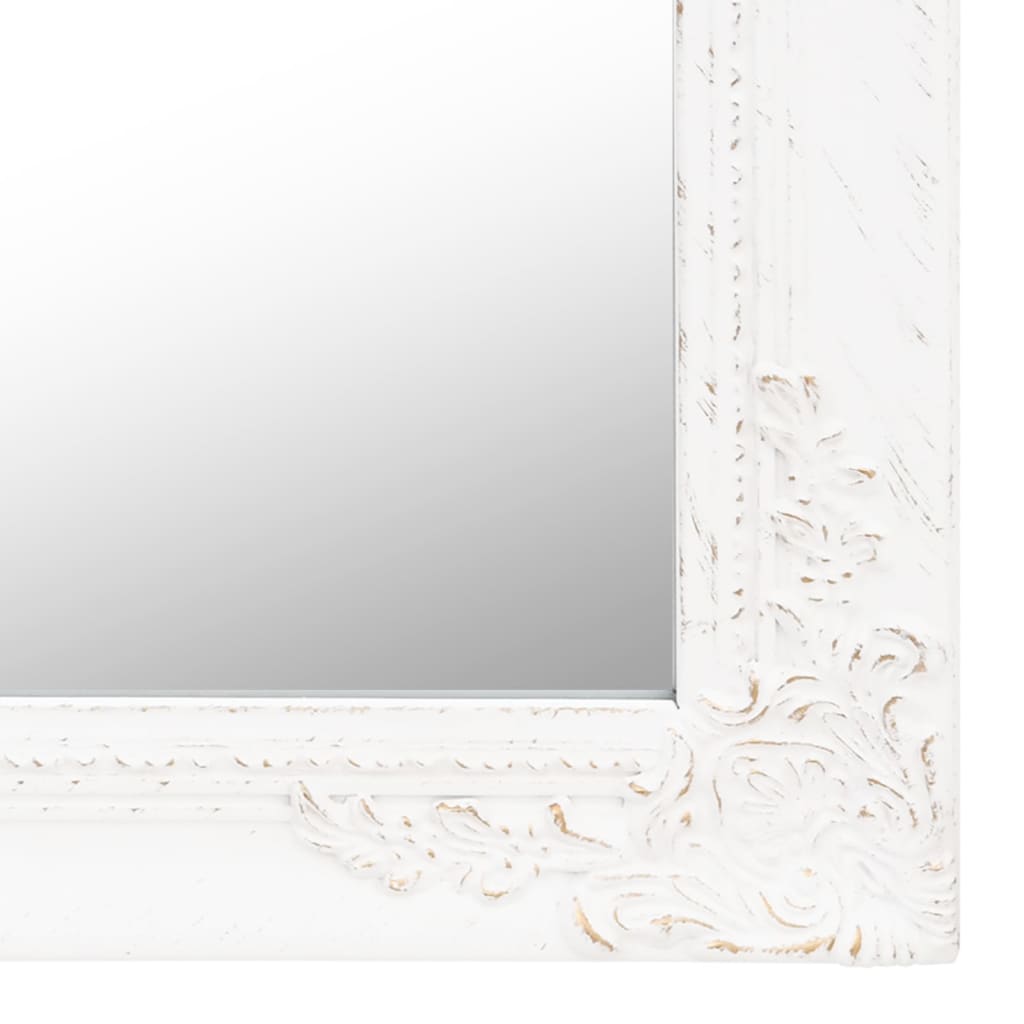 vidaXL Vapaasti seisova peili valkoinen 45x180 cm