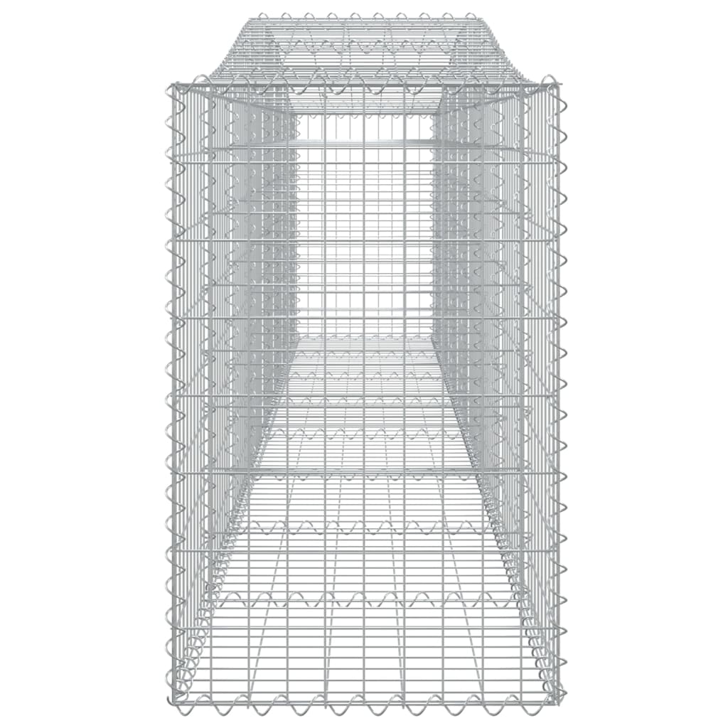 vidaXL Kaarevat kivikorit 7 kpl 400x50x80/100 cm galvanoitu rauta