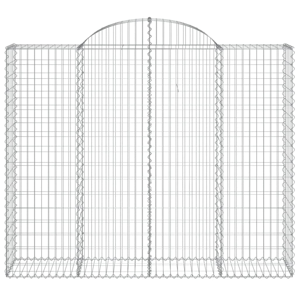 vidaXL Kaarevat kivikorit 12 kpl 200x50x160/180 cm galvanoitu rauta