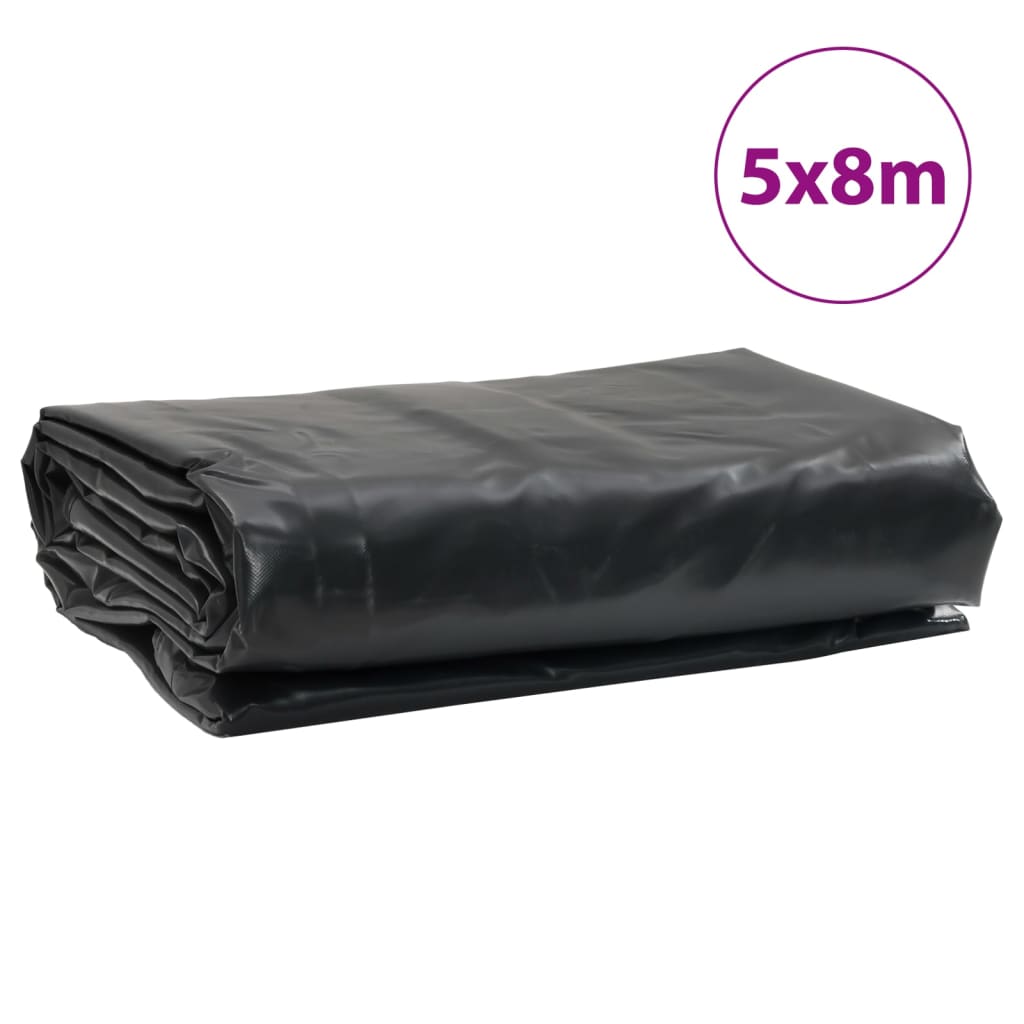 vidaXL Pressu musta 5x8 m 650 g/m²