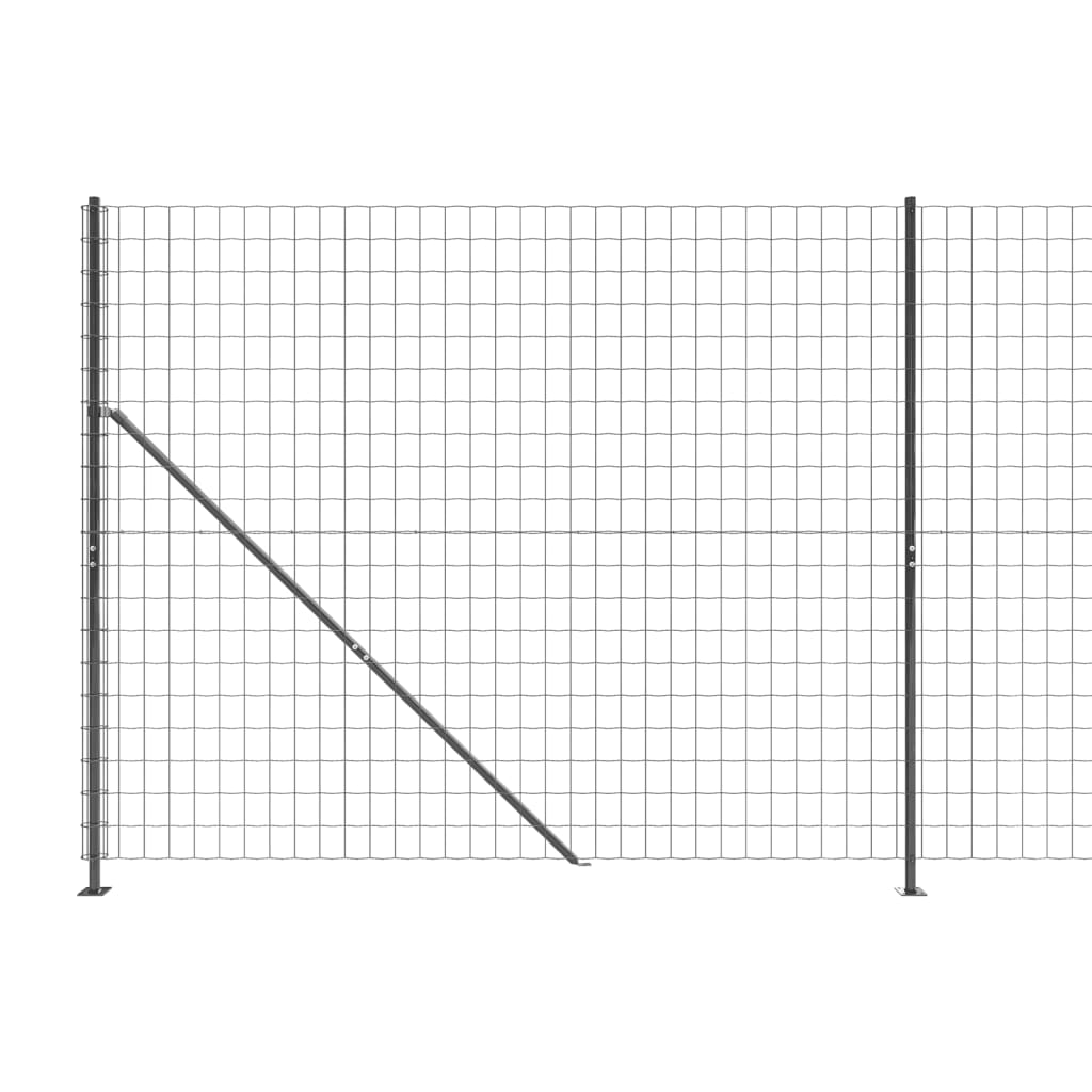 vidaXL Verkkoaita laipalla antrasiitti 1,6x10 m