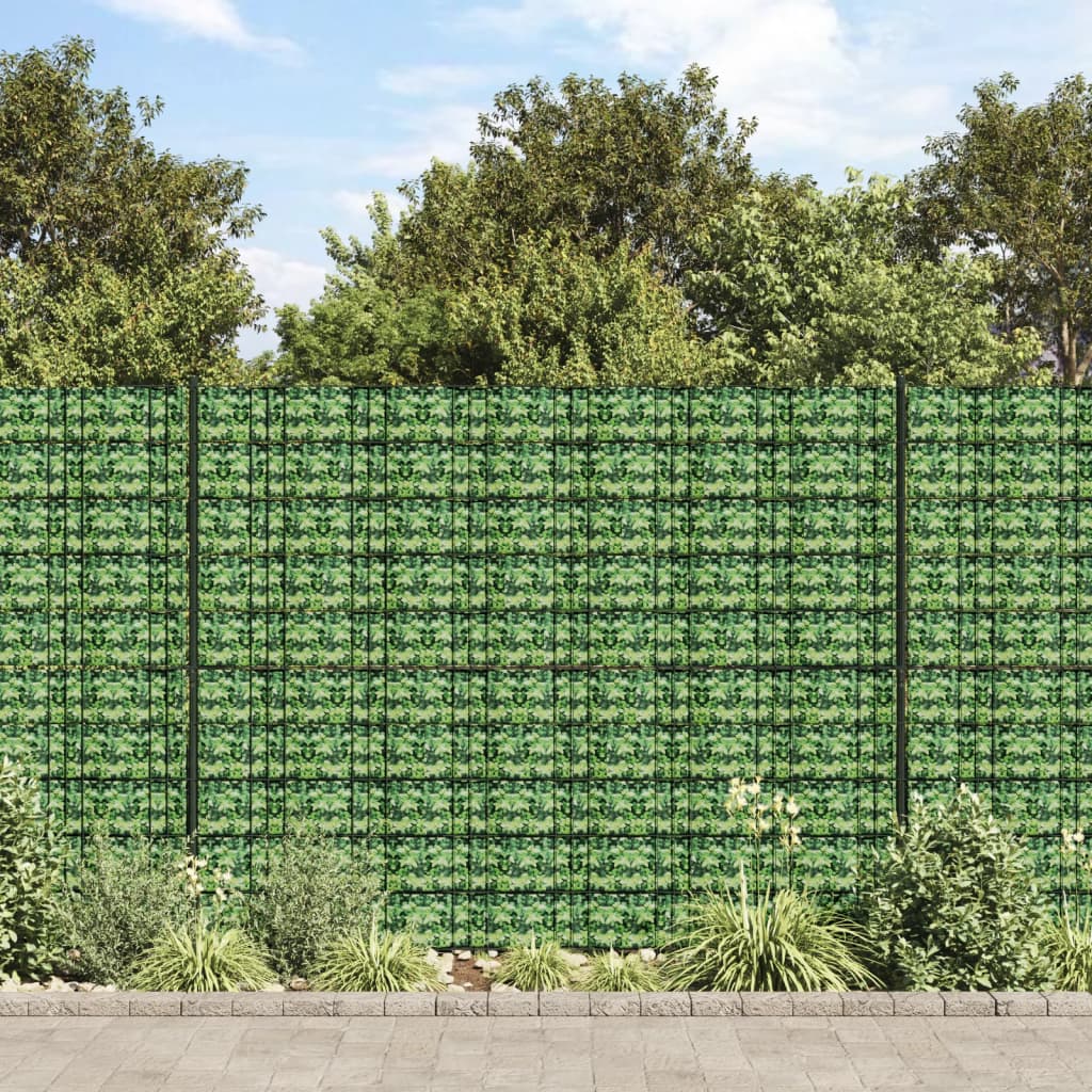 vidaXL Puutarhan yksityisyyden suojat 4 kpl PVC 35x0,19 m vihreä