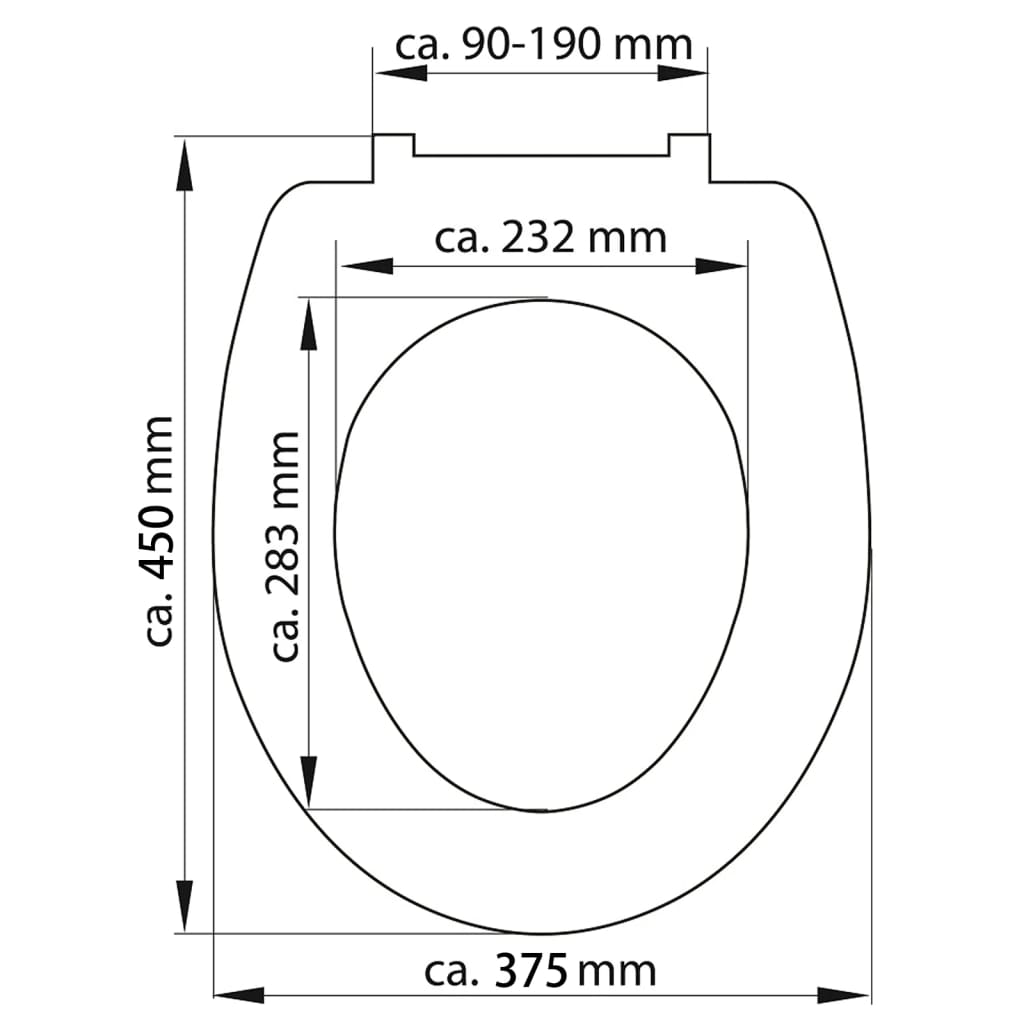 SCHÜTTE Duroplast WC-istuin Soft-Close pikavapautustoiminnolla GREY