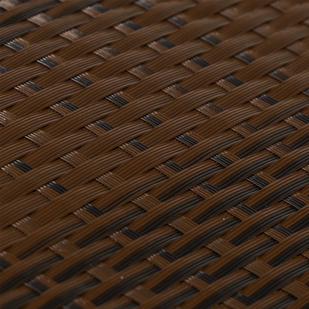 vidaXL Parvekesuoja ruskea ja musta 300x80 cm polyrottinki