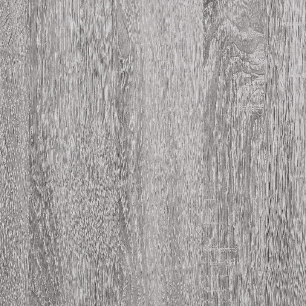 vidaXL Sohvapöytä harmaa Sonoma 100x100x40 cm tekninen puu