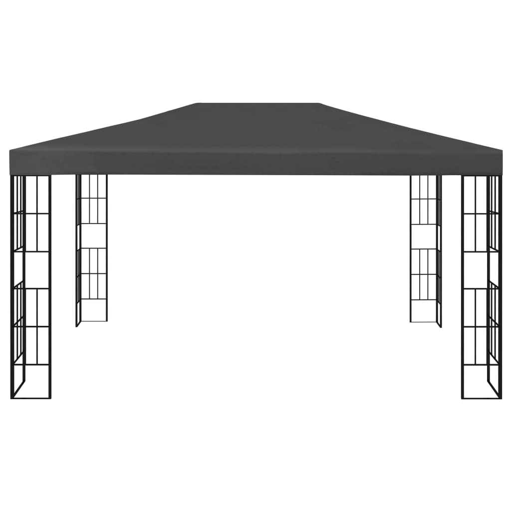 vidaXL Huvimaja LED-valonauhoilla 3x4 m antrasiitti