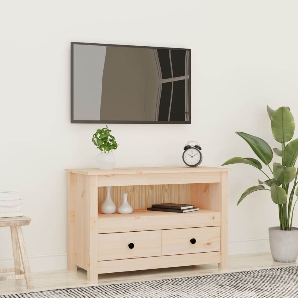 vidaXL TV-kaappi 79x35x52 cm täysi mänty