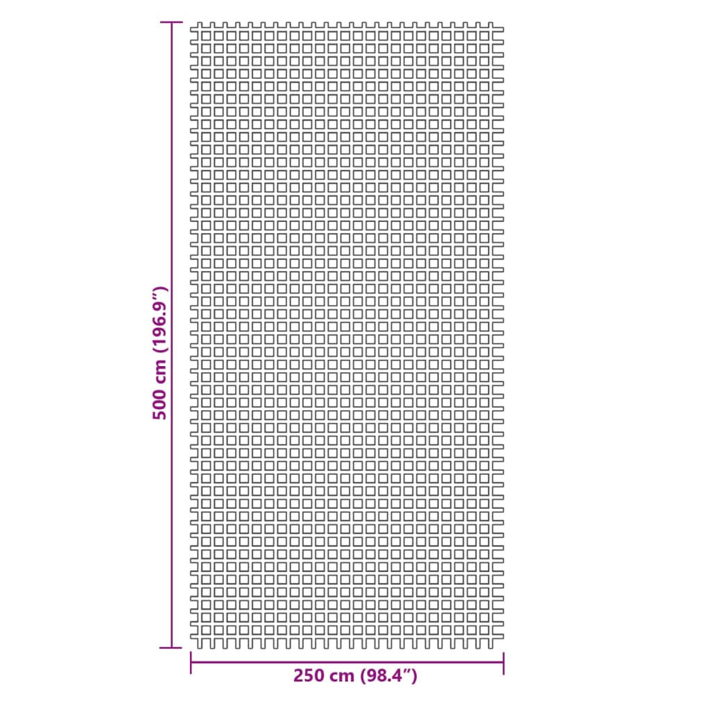 vidaXL Retkeilymatto vihreä 5x2,5 m