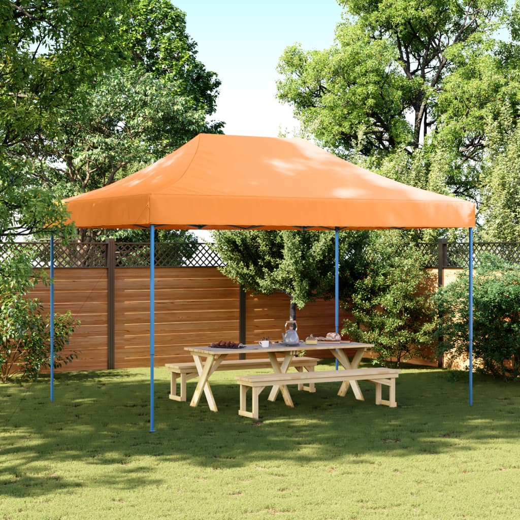 vidaXL Taitettava pop-up juhlateltta oranssi 410x279x315 cm