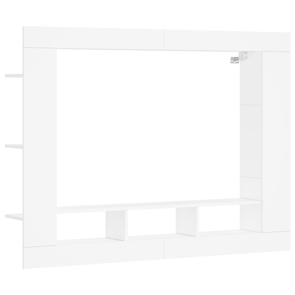 vidaXL TV-taso valkoinen 152x22x113 cm tekninen puu