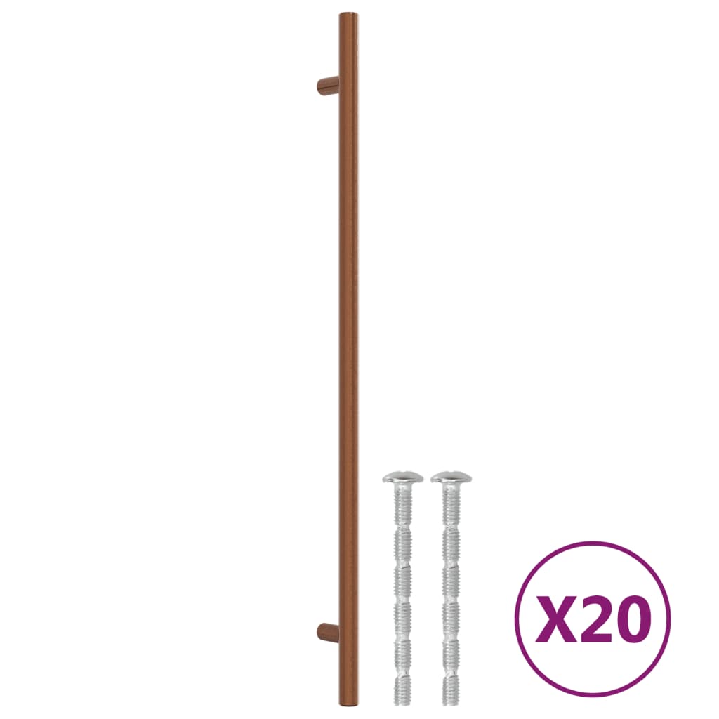 vidaXL Kaapin kahvat 20 kpl pronssi 320 mm ruostumaton teräs