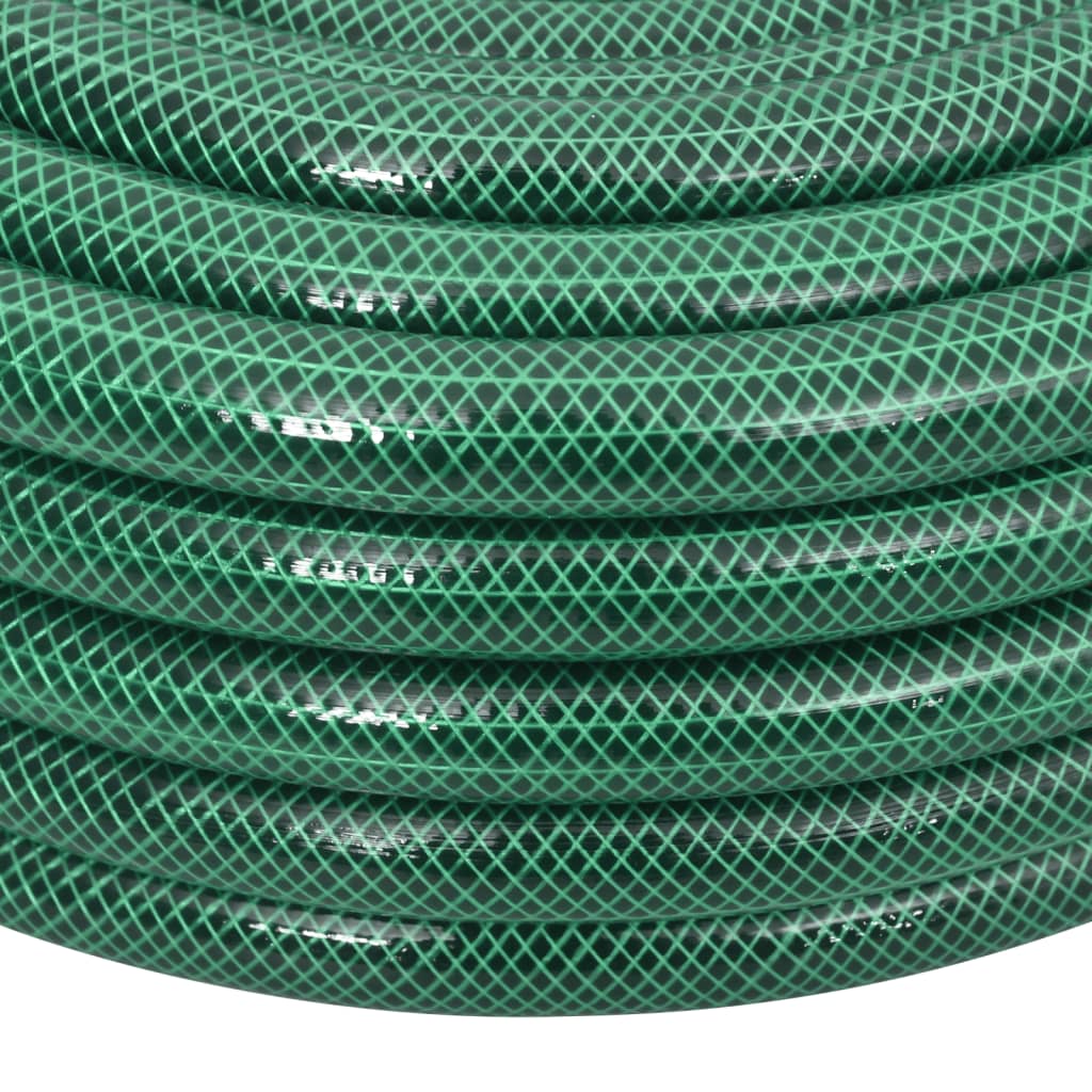 vidaXL Puutarhaletku liitinsarjalla vihreä 0,75" 10 m PVC