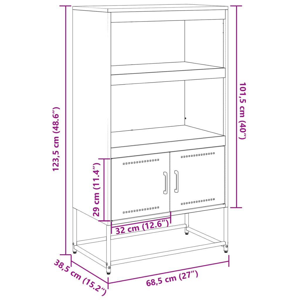 vidaXL TV-taso sinapinkeltainen 100,5x39x60,5 cm teräs