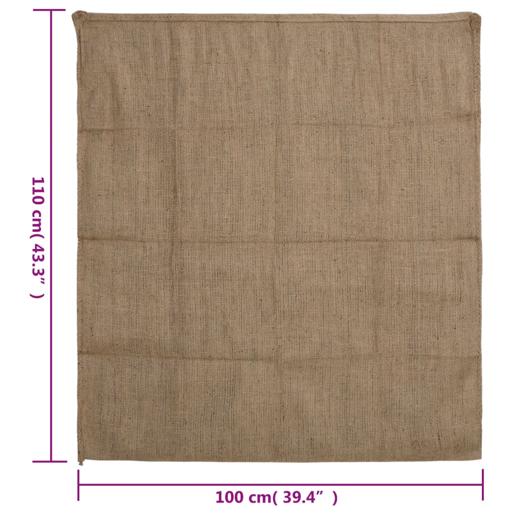 vidaXL Juuttisäkit 10 kpl 100x110 cm 100% Juutti 340 gsm