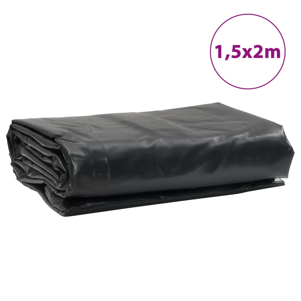 vidaXL Pressu musta 1,5x2 m 650 g/m²