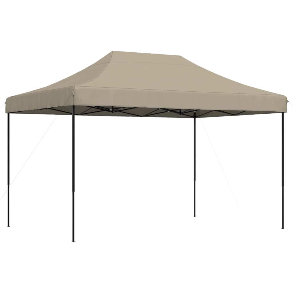 vidaXL Taitettava pop-up juhlateltta taupe 410x279x315 cm