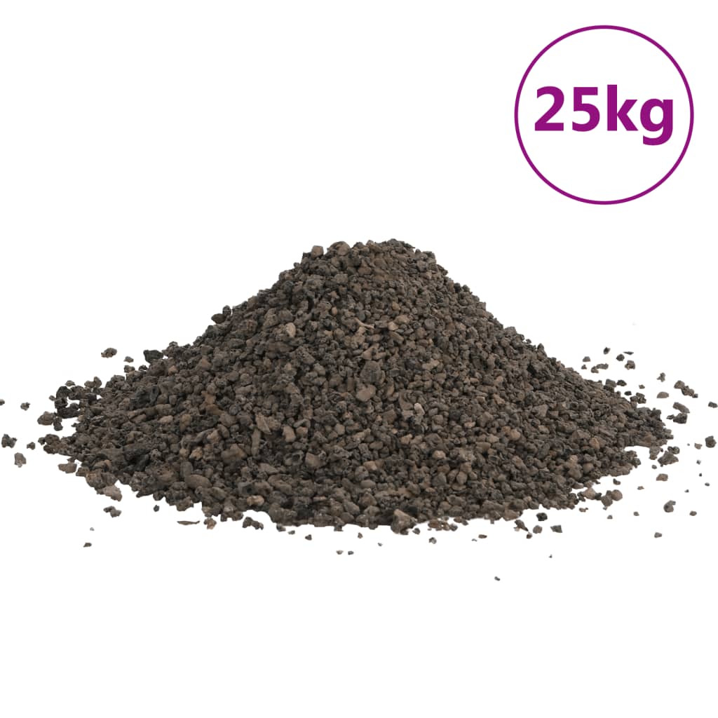 vidaXL Basalttisora 25 kg musta 3-5 mm