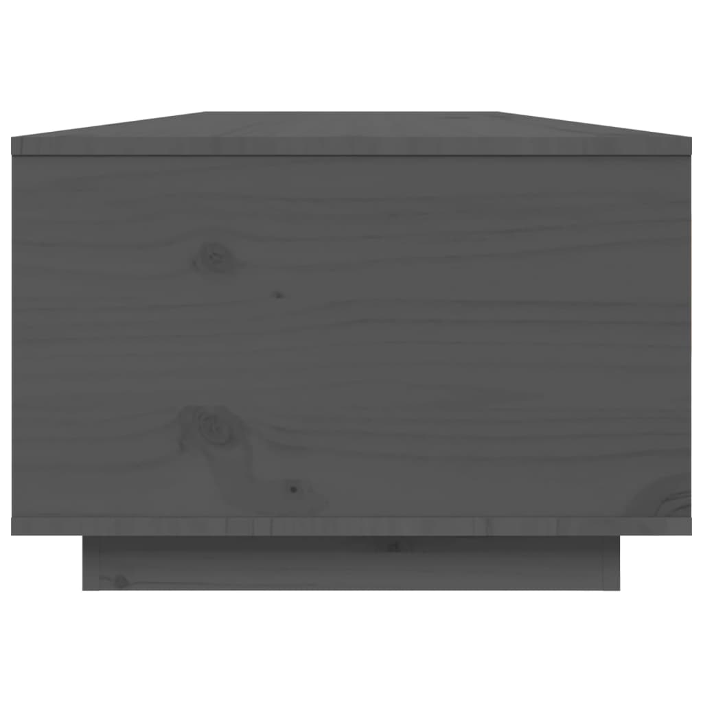 vidaXL Sohvapöytä harmaa 80x50x35,5 cm täysi mänty