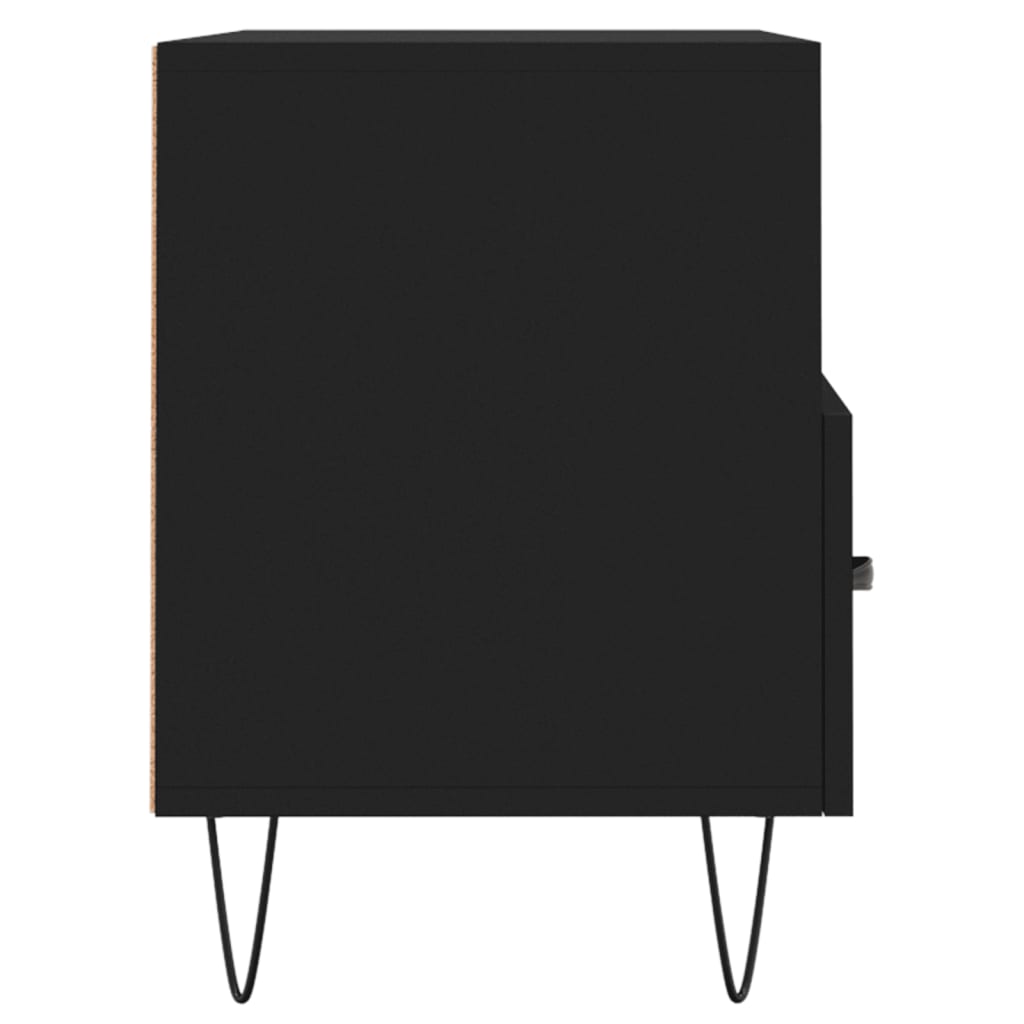 vidaXL TV-taso musta 80x36x50 cm tekninen puu